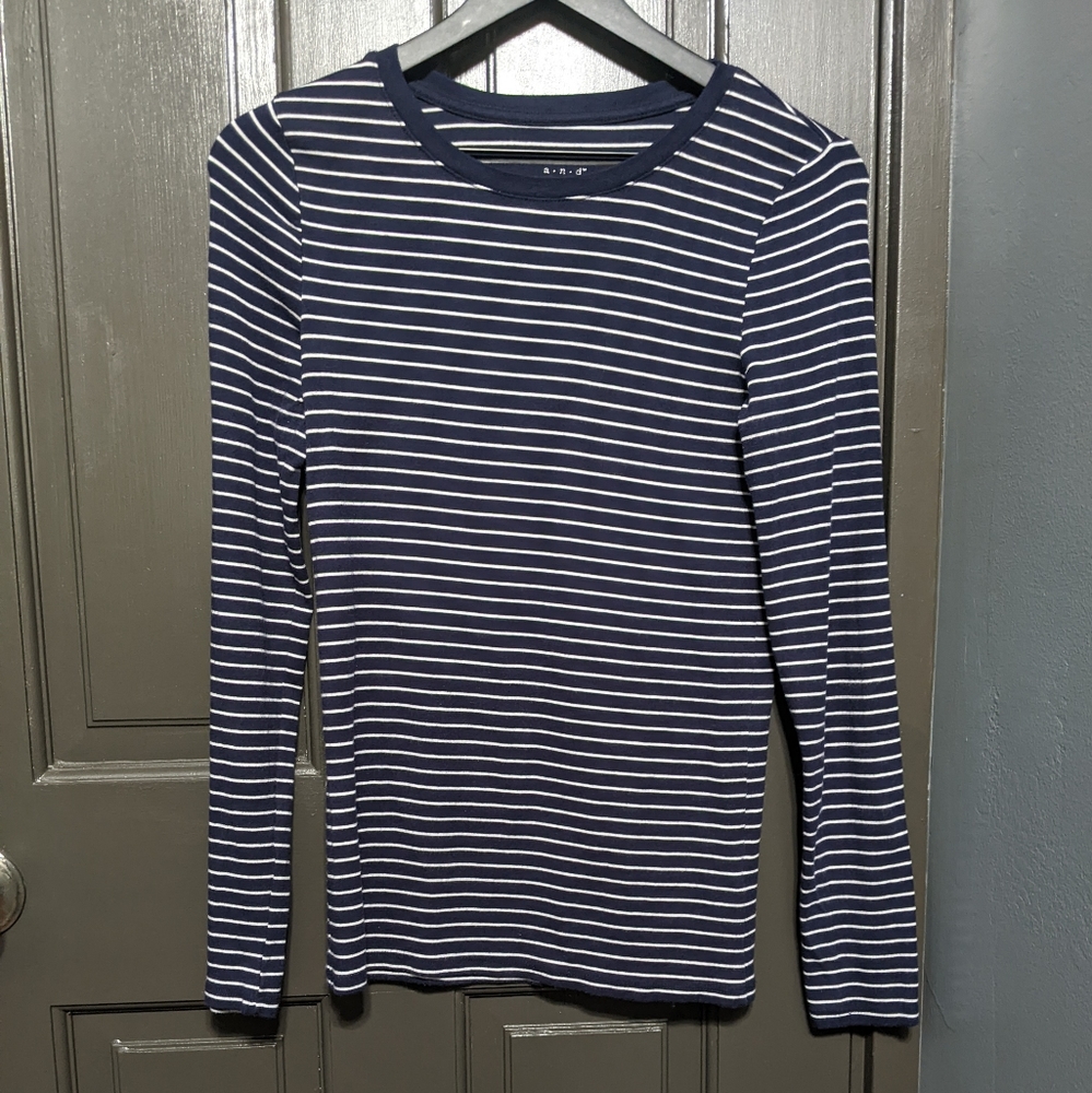a new day Navy and White Long Sleeve Shirt